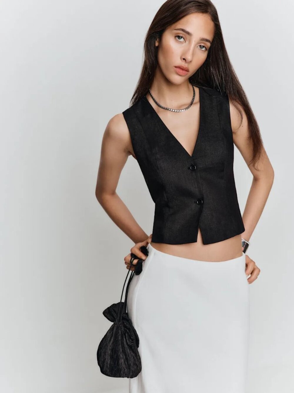 Reformation Anita Vest Linen